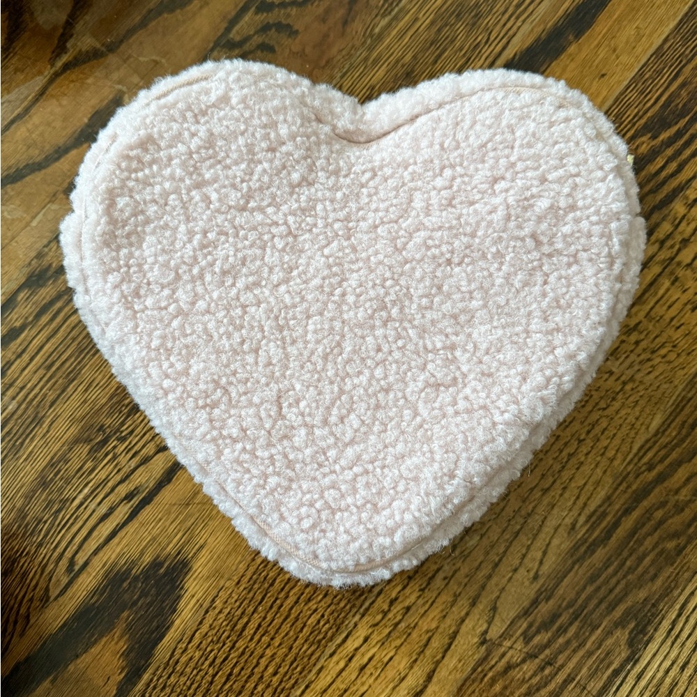 NWOT Stoney Clover Lane Cozy Sherpa Heart Pouch